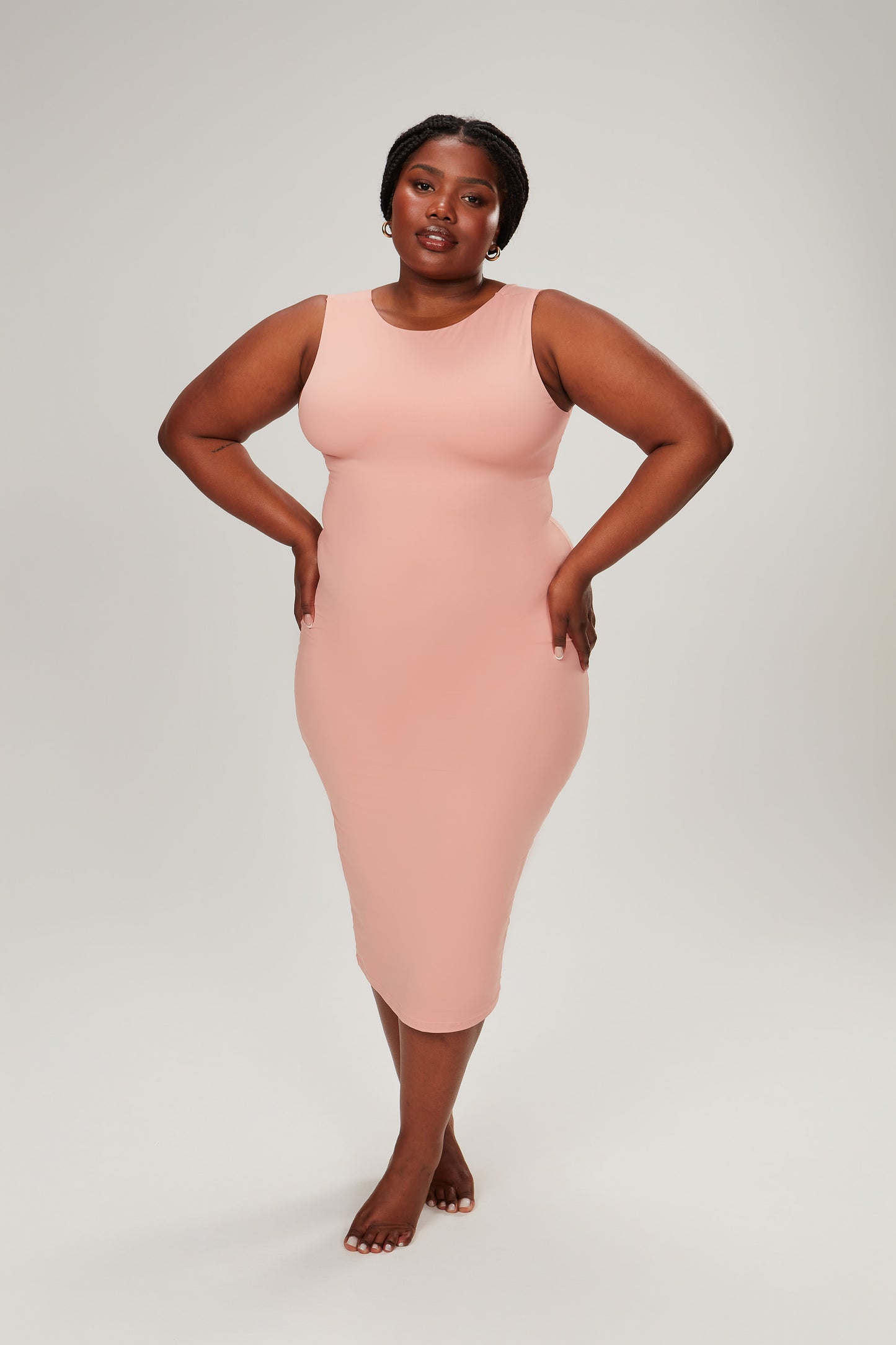 VESTIDO MIDI COM ALÇA LARGA BAZAR