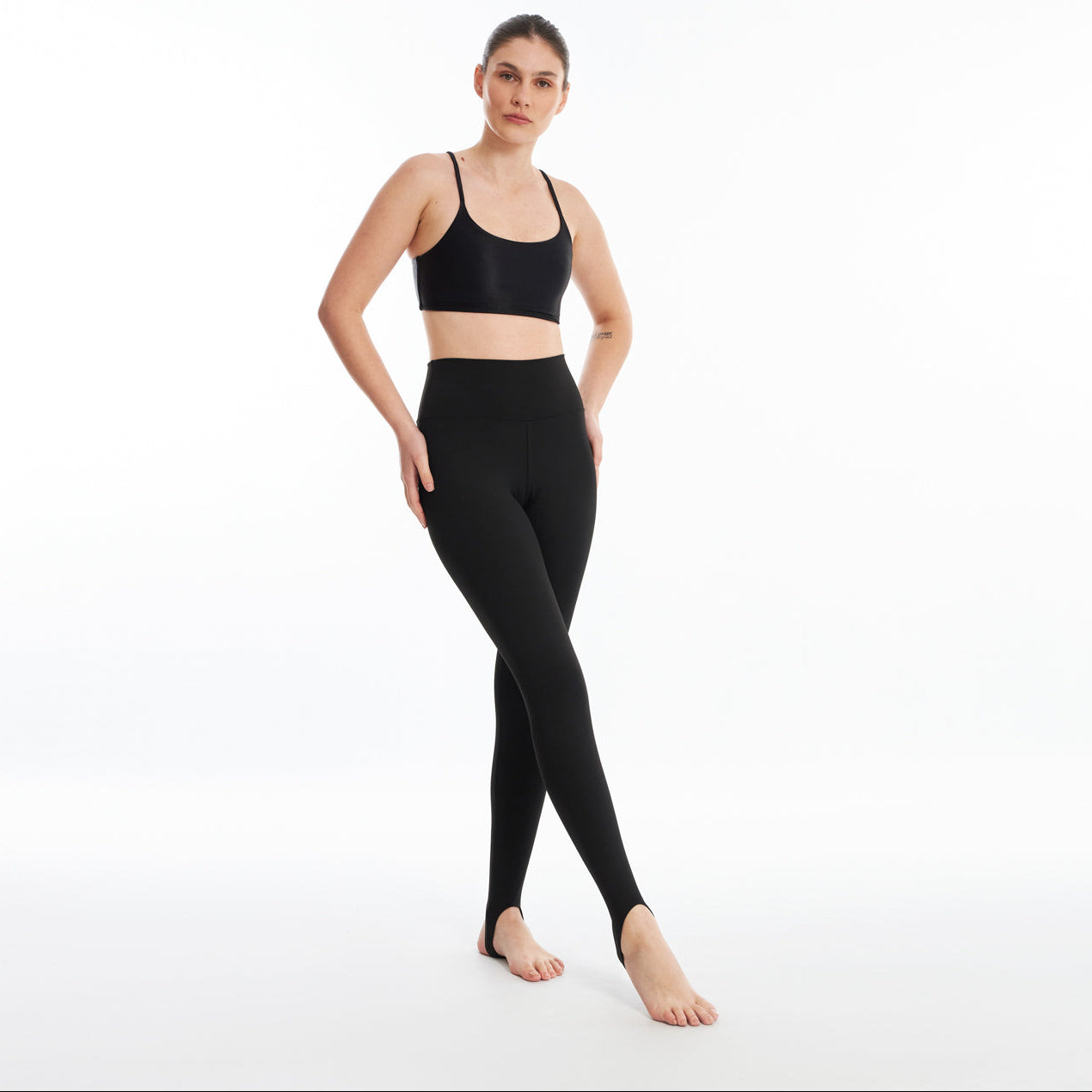 Calça Legging com Pezinho Tulipa Negra