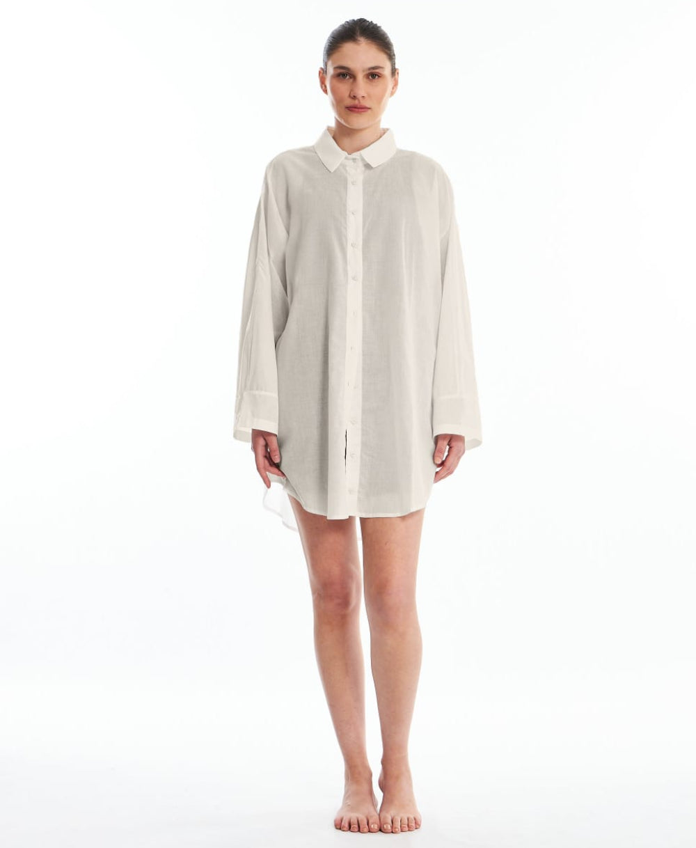 Camisa Cambraia Dente de Leão Off-White