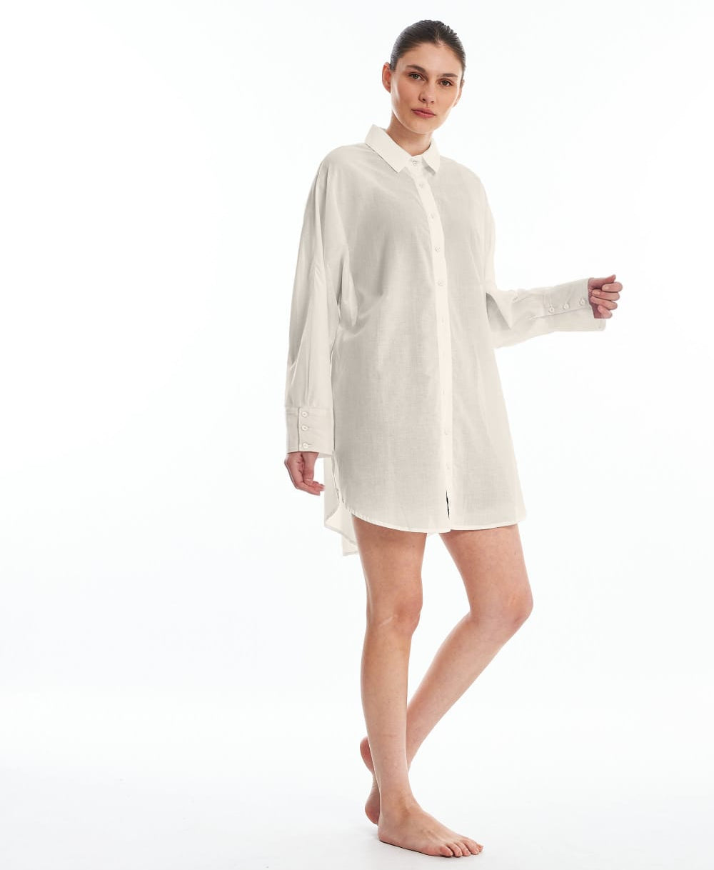 Camisa Cambraia Dente de Leão Off-White