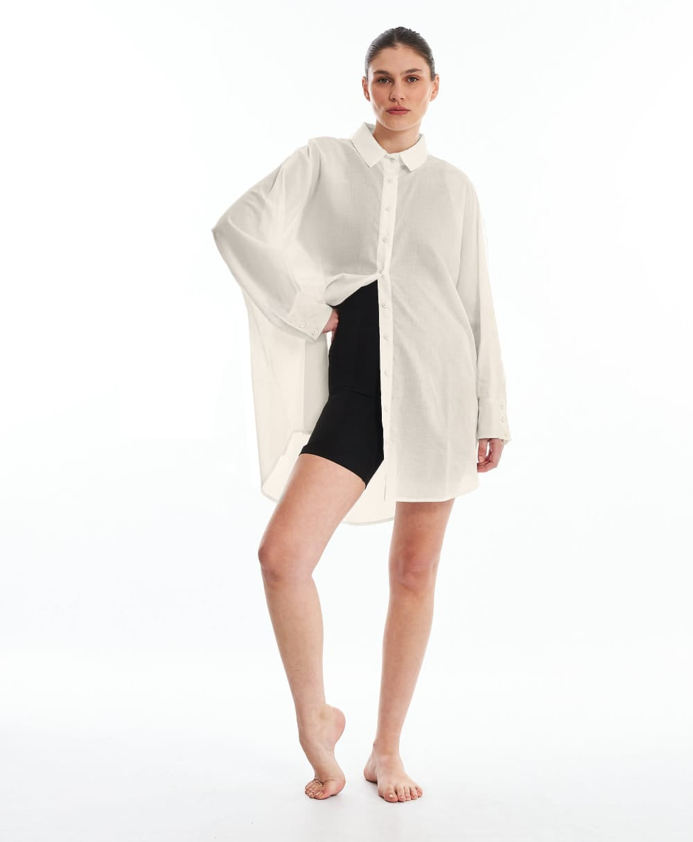 Camisa Cambraia Dente de Leão Off-White