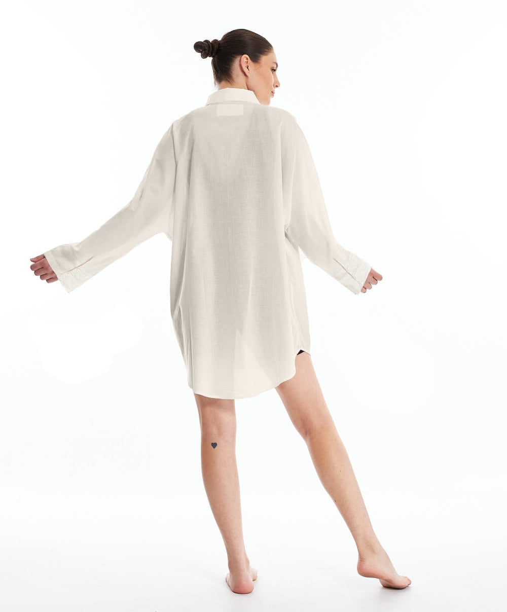 Camisa Cambraia Dente de Leão Off-White