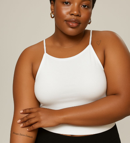 Top Cropped Resiliência Flor de Algodão